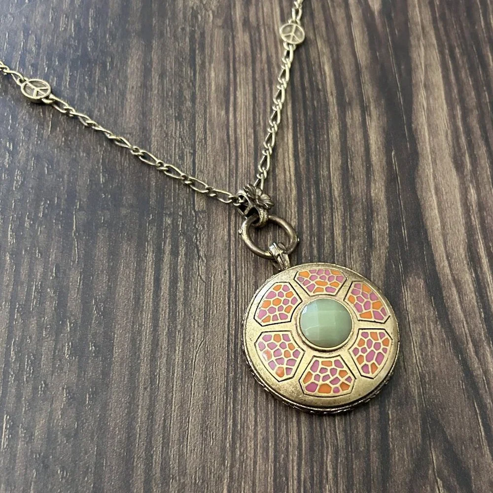 Large Medallion Pendant Necklace ASO Alex Russo